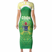 Kuki Independence 2026 Short Sleeve Bodycon Dress Cook Islands 15 Finest Green Version