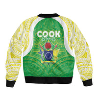 Kuki Independence 2026 Sleeve Zip Bomber Jacket Cook Islands 15 Finest Green Version