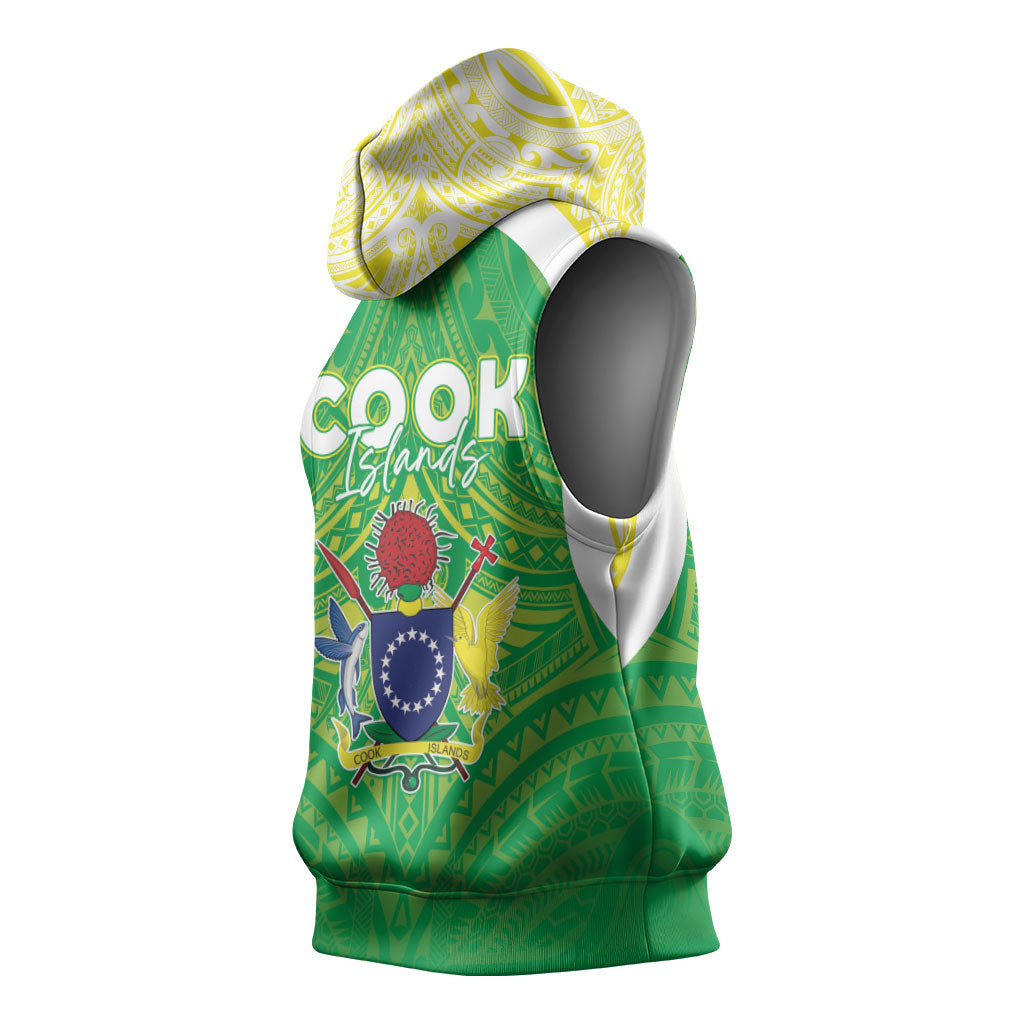 Kuki Independence 2026 Sleeveless Hoodie Cook Islands 15 Finest Green Version