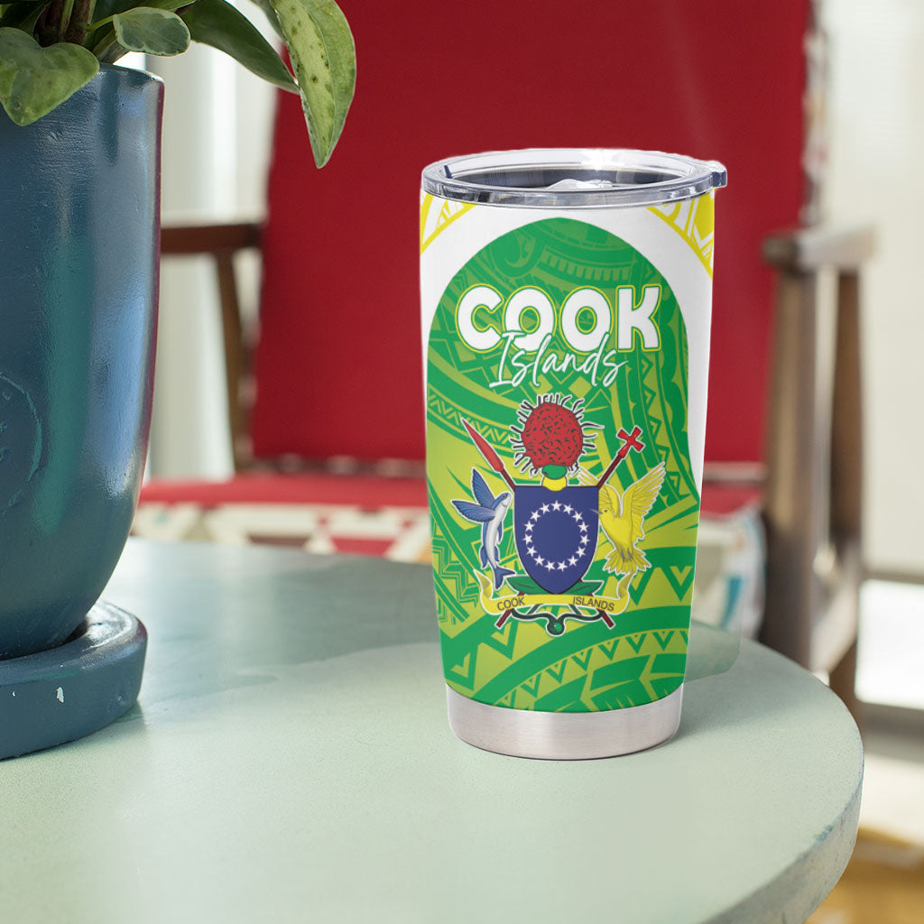 Kuki Independence 2026 Tumbler Cup Cook Islands 15 Finest Green Version