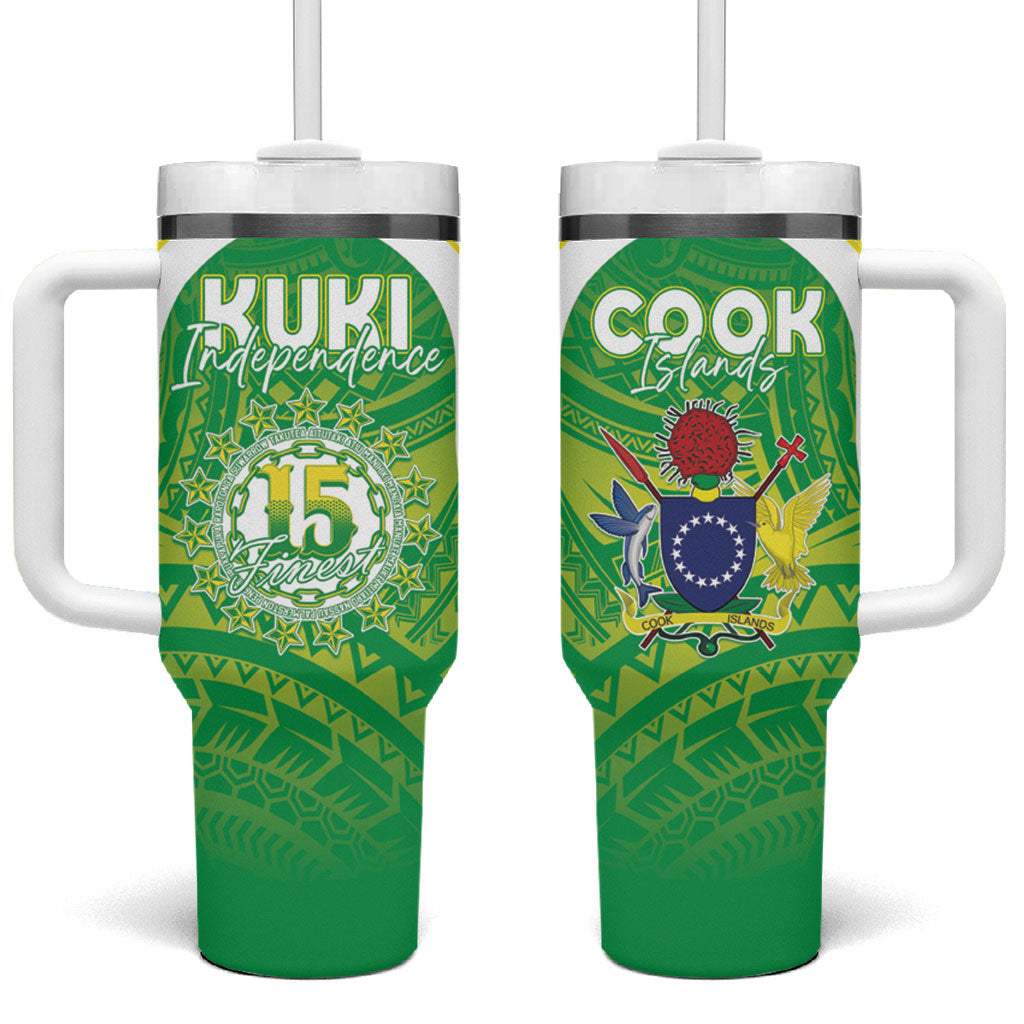 Kuki Independence 2026 Tumbler With Handle Cook Islands 15 Finest Green Version