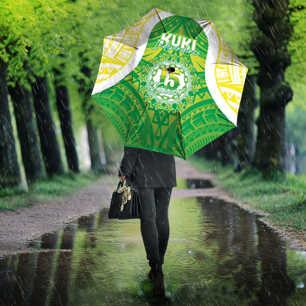 Kuki Independence 2026 Umbrella Cook Islands 15 Finest Green Version