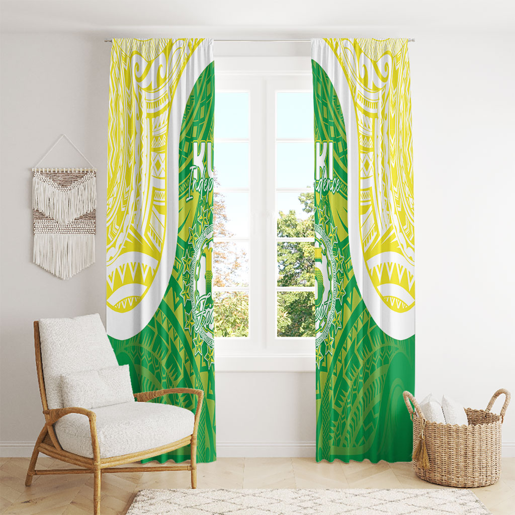 Kuki Independence 2026 Window Curtain Cook Islands 15 Finest Green Version