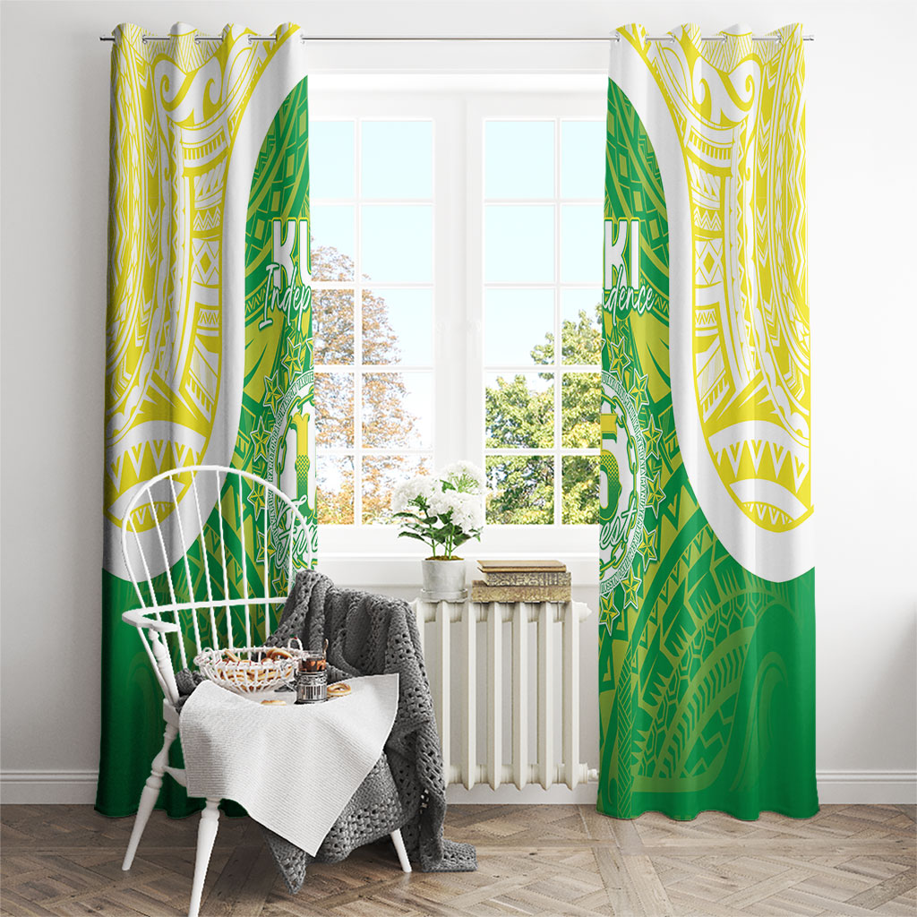 Kuki Independence 2026 Window Curtain Cook Islands 15 Finest Green Version