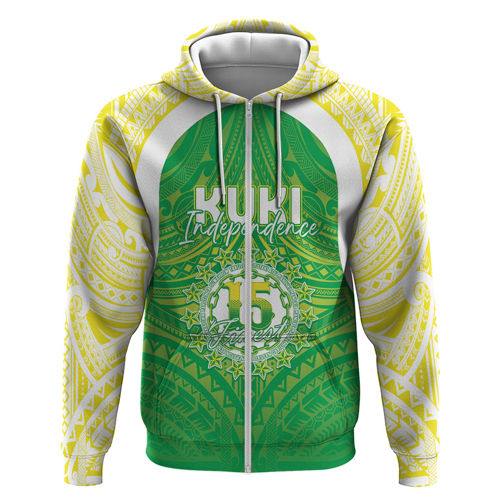 Kuki Independence 2026 Zip Hoodie Cook Islands 15 Finest Green Version