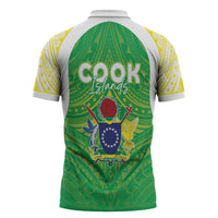 Kuki Independence 2026 Zipper Polo Shirt Cook Islands 15 Finest Green Version