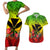 Personalized Hawaii Couples Matching Short Sleeve Bodycon Dress and Hawaiian Shirt Kakau Kanaka Maoli With Hibiscus Flowers LT05 Reggae - Polynesian Pride