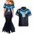 Custom Fiji Kaiviti Rugby Couples Matching Mermaid Dress and Hawaiian Shirt Fiji Tapa Pattern