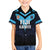 Custom Fiji Kaiviti Rugby Family Matching Off Shoulder Short Dress and Hawaiian Shirt Fiji Tapa Pattern