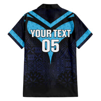 Custom Fiji Kaiviti Rugby Hawaiian Shirt Fiji Tapa Pattern
