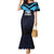 Custom Fiji Kaiviti Rugby Mermaid Dress Fiji Tapa Pattern