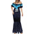 Custom Fiji Kaiviti Rugby Mermaid Dress Fiji Tapa Pattern