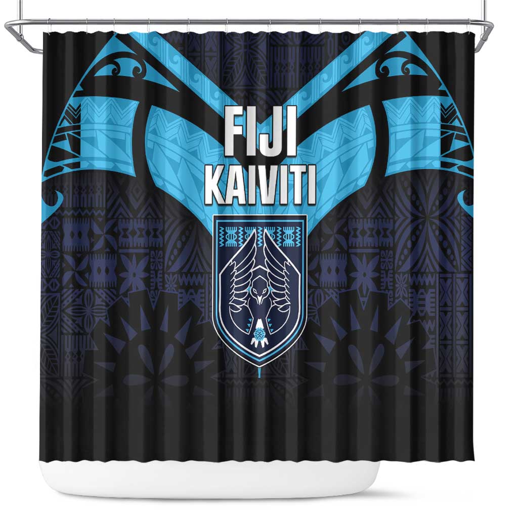 Fiji Kaiviti Rugby Shower Curtain Fiji Tapa Pattern