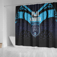 Fiji Kaiviti Rugby Shower Curtain Fiji Tapa Pattern