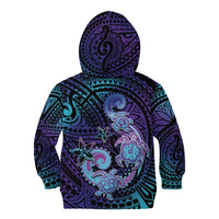 Hawaii Makahiki Turtle Kid Hoodie Spiral Polynesian Tattoo