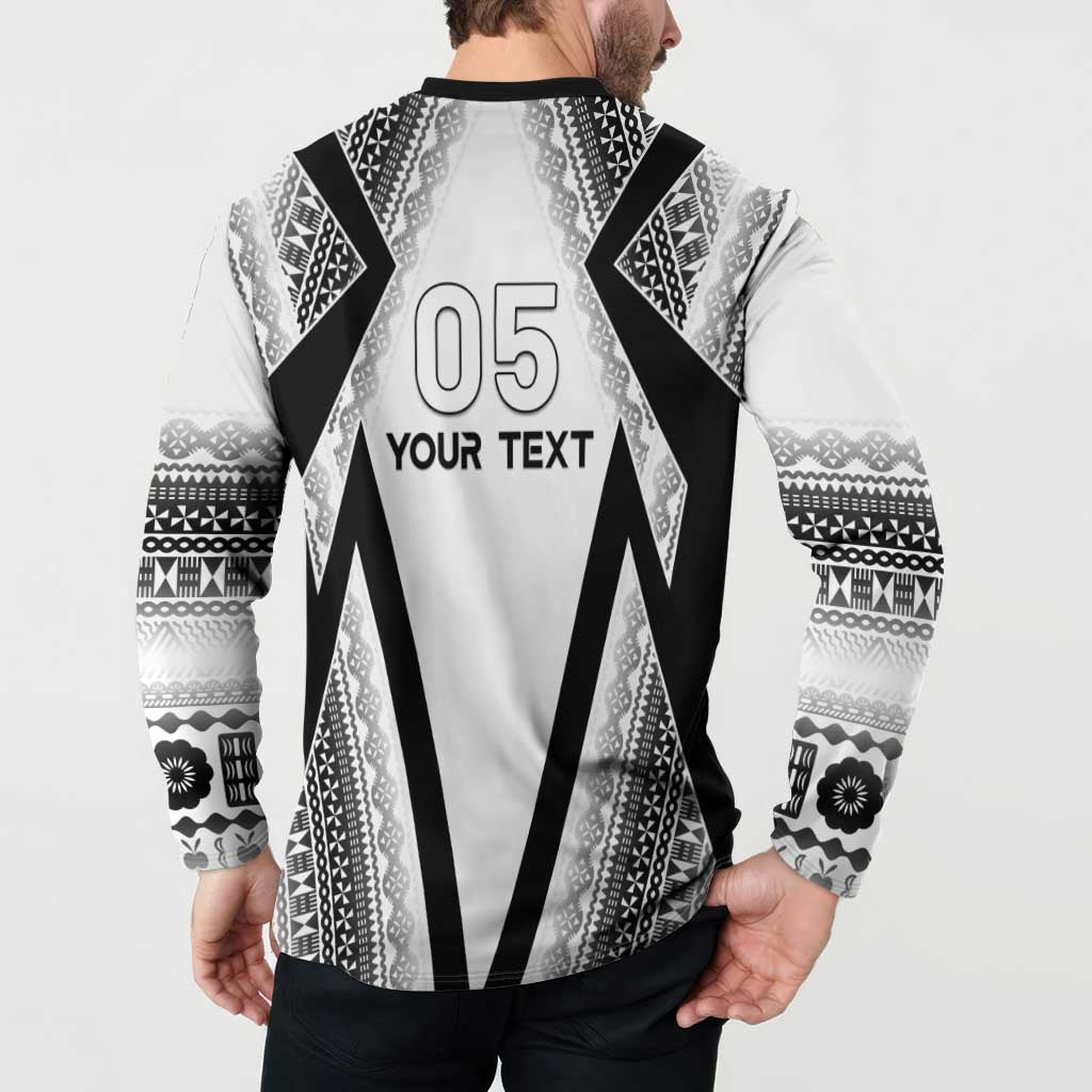 Custom Bula Fiji Football Button Sweatshirt Go Champions - Polynesian Pride