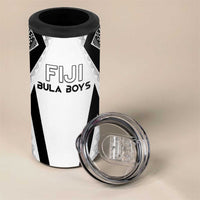 Custom Bula Fiji Football 4 in 1 Can Cooler Tumbler Go Champions - Polynesian Pride