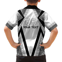 Custom Bula Fiji Football Family Matching Off The Shoulder Long Sleeve Dress and Hawaiian Shirt Go Champions - Polynesian Pride