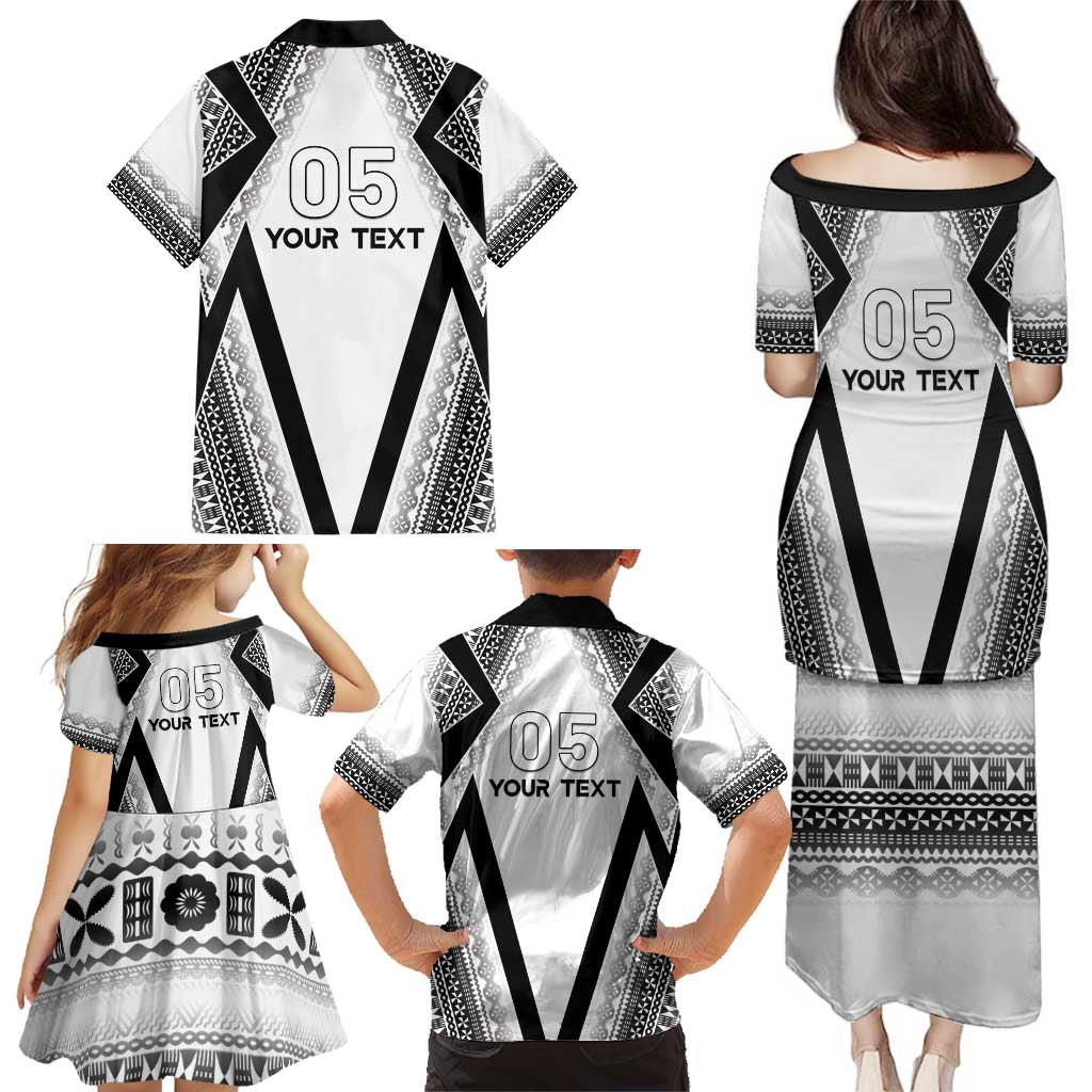 Custom Bula Fiji Football Family Matching Puletasi and Hawaiian Shirt Go Champions - Polynesian Pride