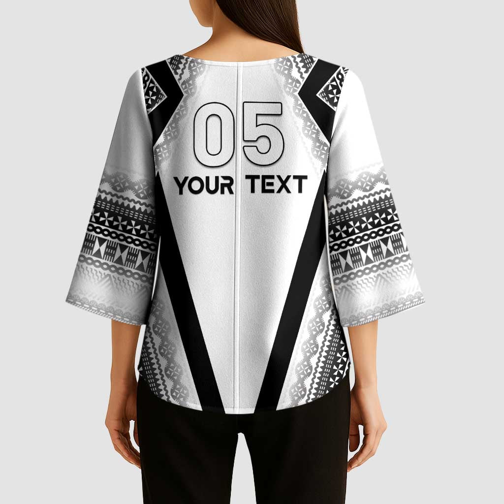 Custom Bula Fiji Football Kimono Sleeve Blouse Go Champions - Polynesian Pride