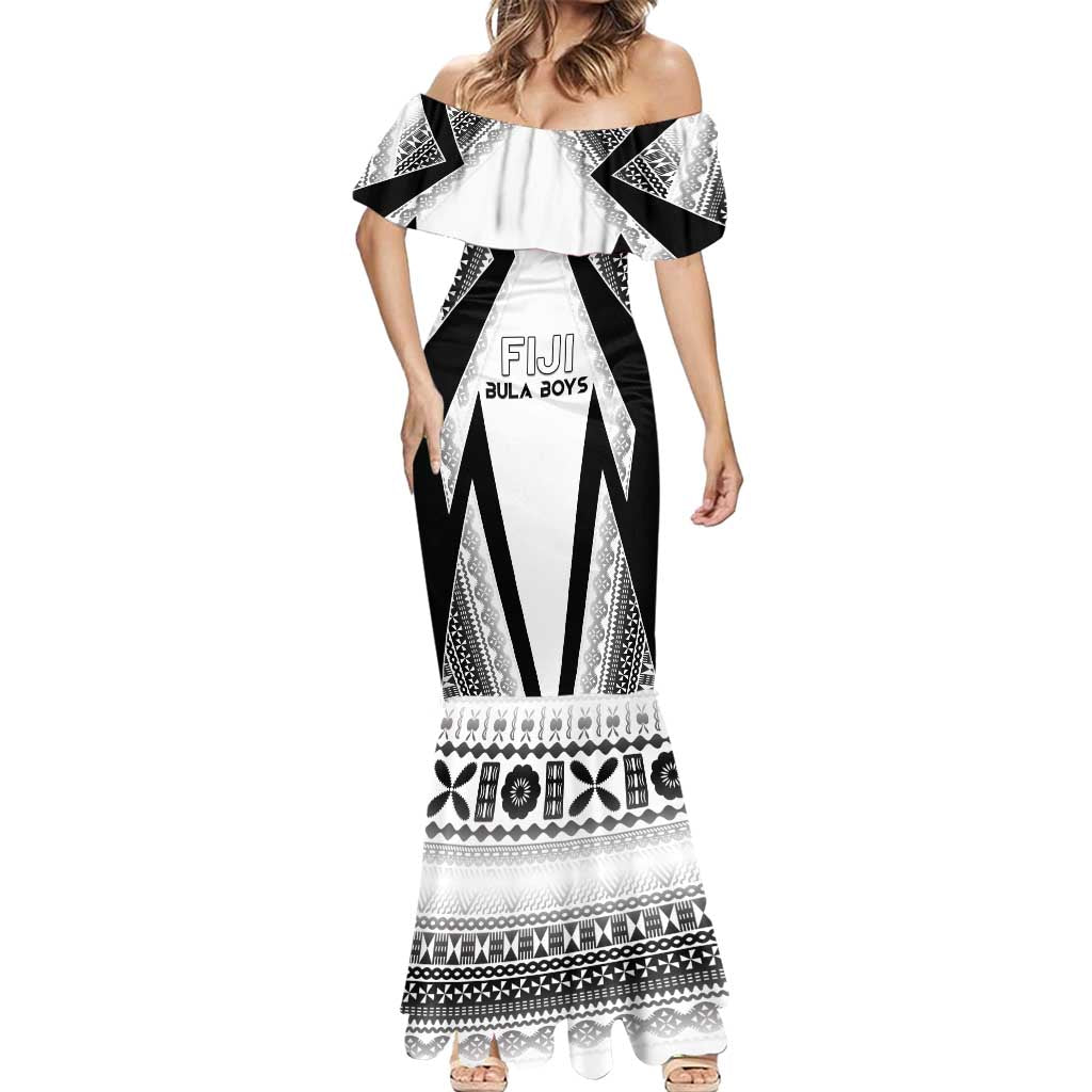 Custom Bula Fiji Football Mermaid Dress Go Champions - Polynesian Pride