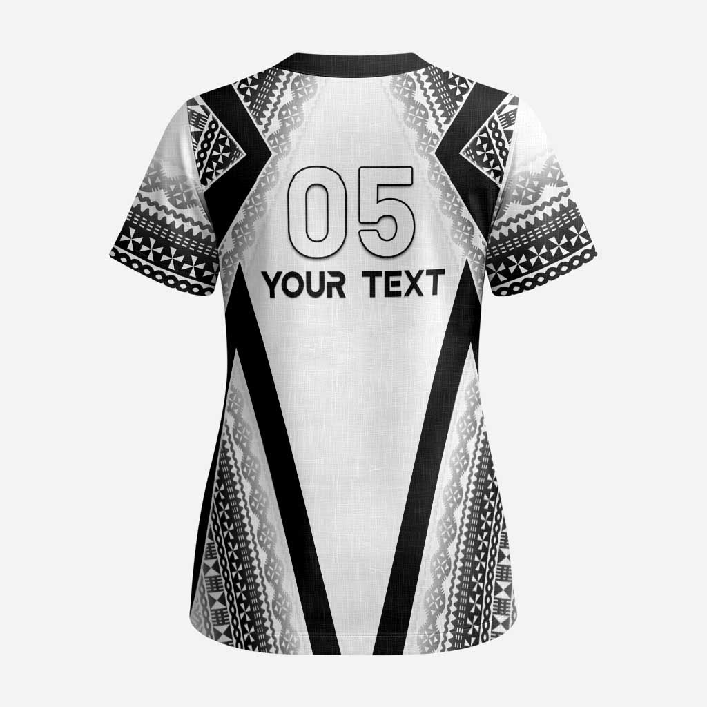 Custom Bula Fiji Football Scrub Top Go Champions - Polynesian Pride