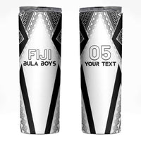 Custom Bula Fiji Football Skinny Tumbler Go Champions - Polynesian Pride