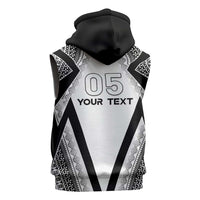 Custom Bula Fiji Football Sleeveless Zip Hoodie Go Champions - Polynesian Pride