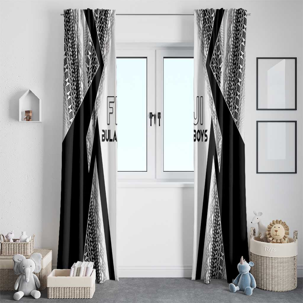 Bula Fiji Football Window Curtain Go Champions - Polynesian Pride