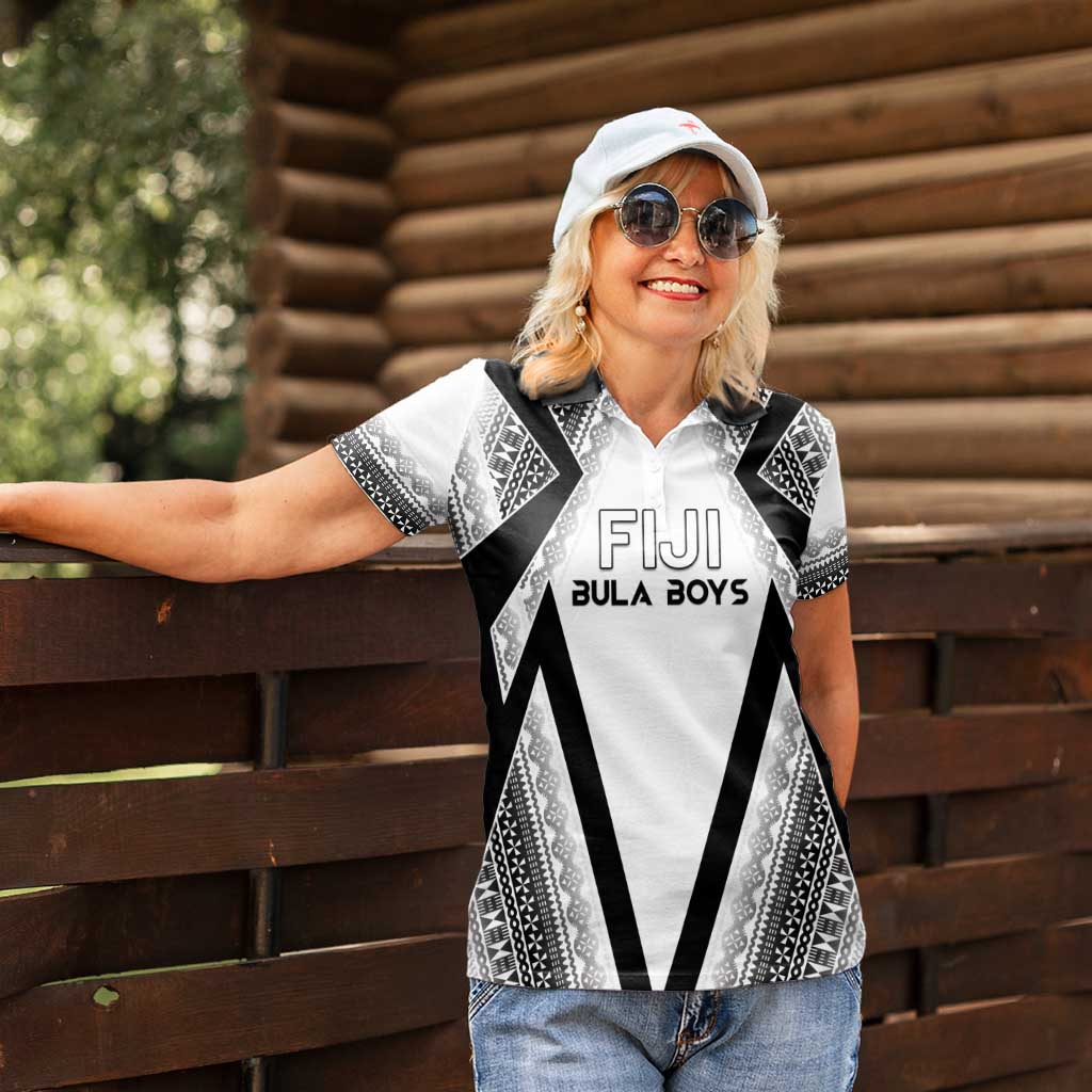 Custom Bula Fiji Football Women Polo Shirt Go Champions LT05 - Polynesian Pride