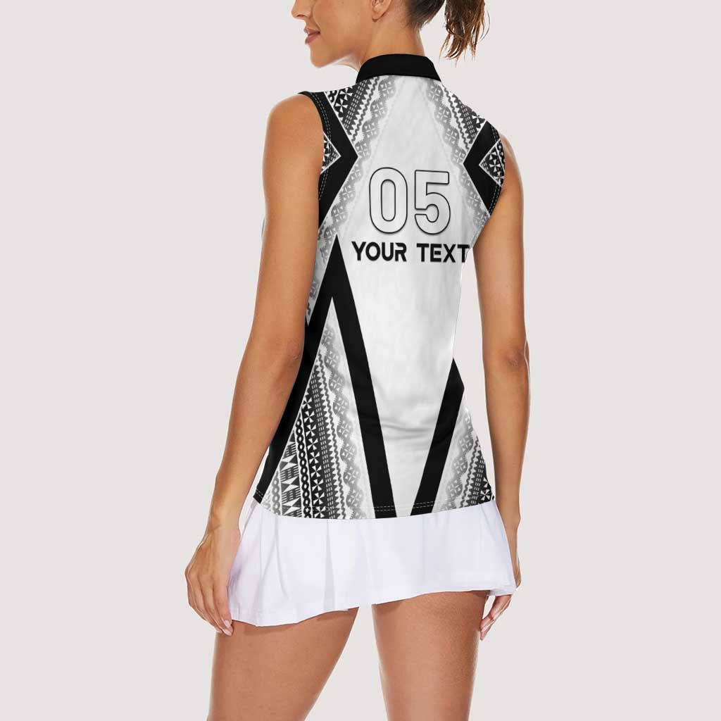 Custom Bula Fiji Football Women Sleeveless Polo Shirt Go Champions LT05 - Polynesian Pride