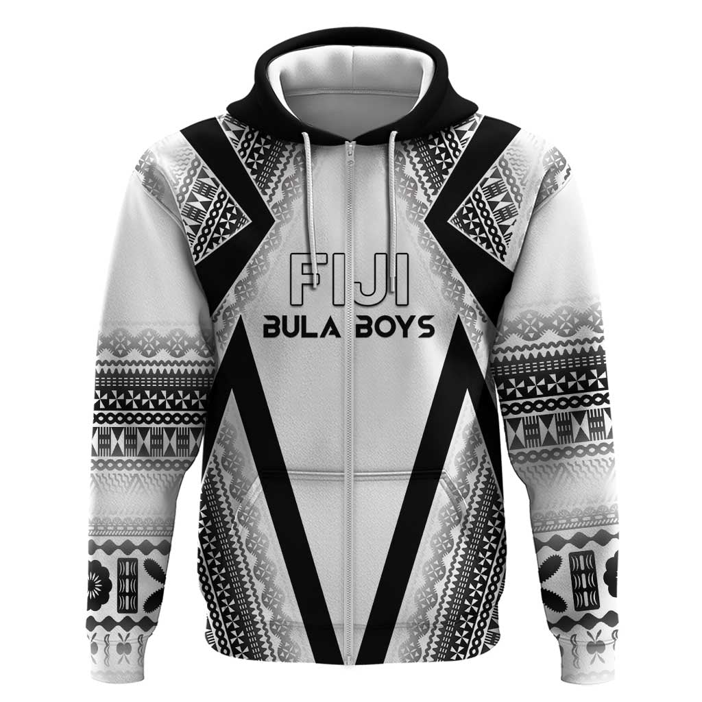 Custom Bula Fiji Football Zip Hoodie Go Champions - Polynesian Pride