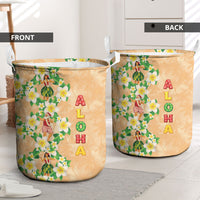 Aloha Hawaii Chilly Christmas Laundry Basket Tropical Vibes