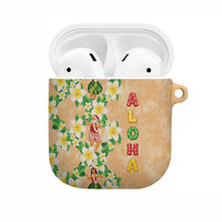 Aloha Hawaii Chilly Christmas AirPods Case Tropical Vibes