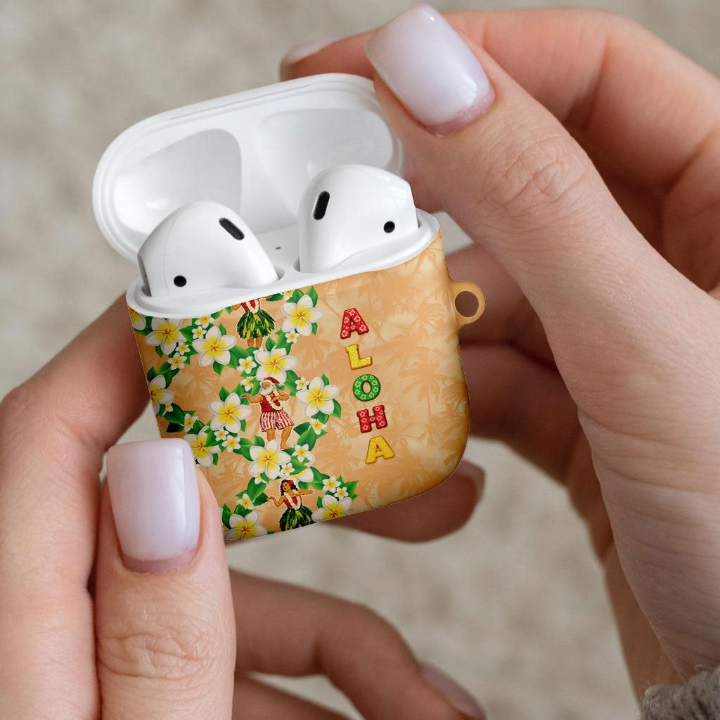Aloha Hawaii Chilly Christmas AirPods Case Tropical Vibes