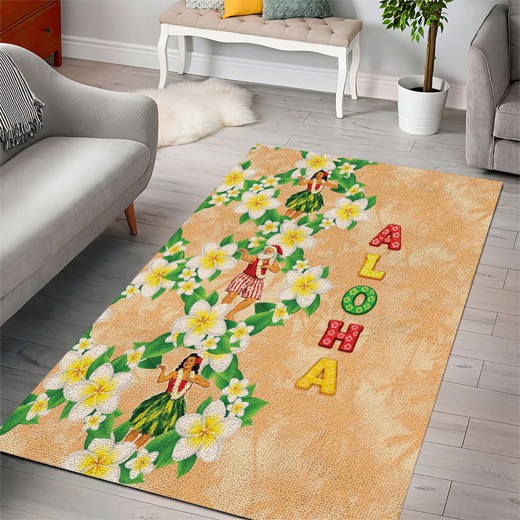 Aloha Hawaii Chilly Christmas Area Rug Tropical Vibes