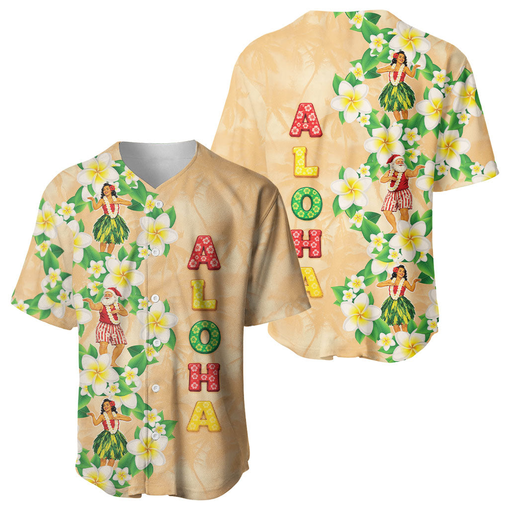 Aloha Hawaii Chilly Christmas Baseball Jersey Tropical Vibes