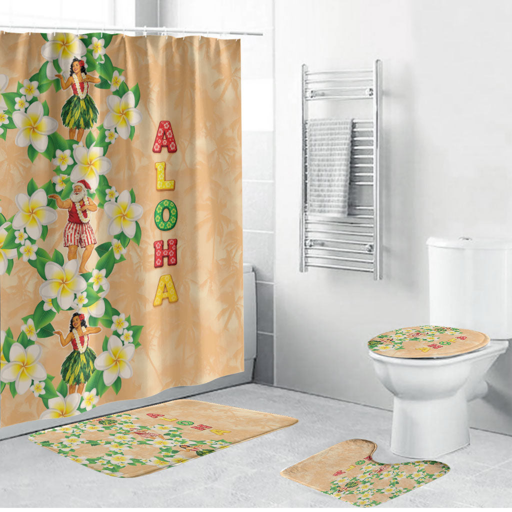 Aloha Hawaii Chilly Christmas Bathroom Set Tropical Vibes
