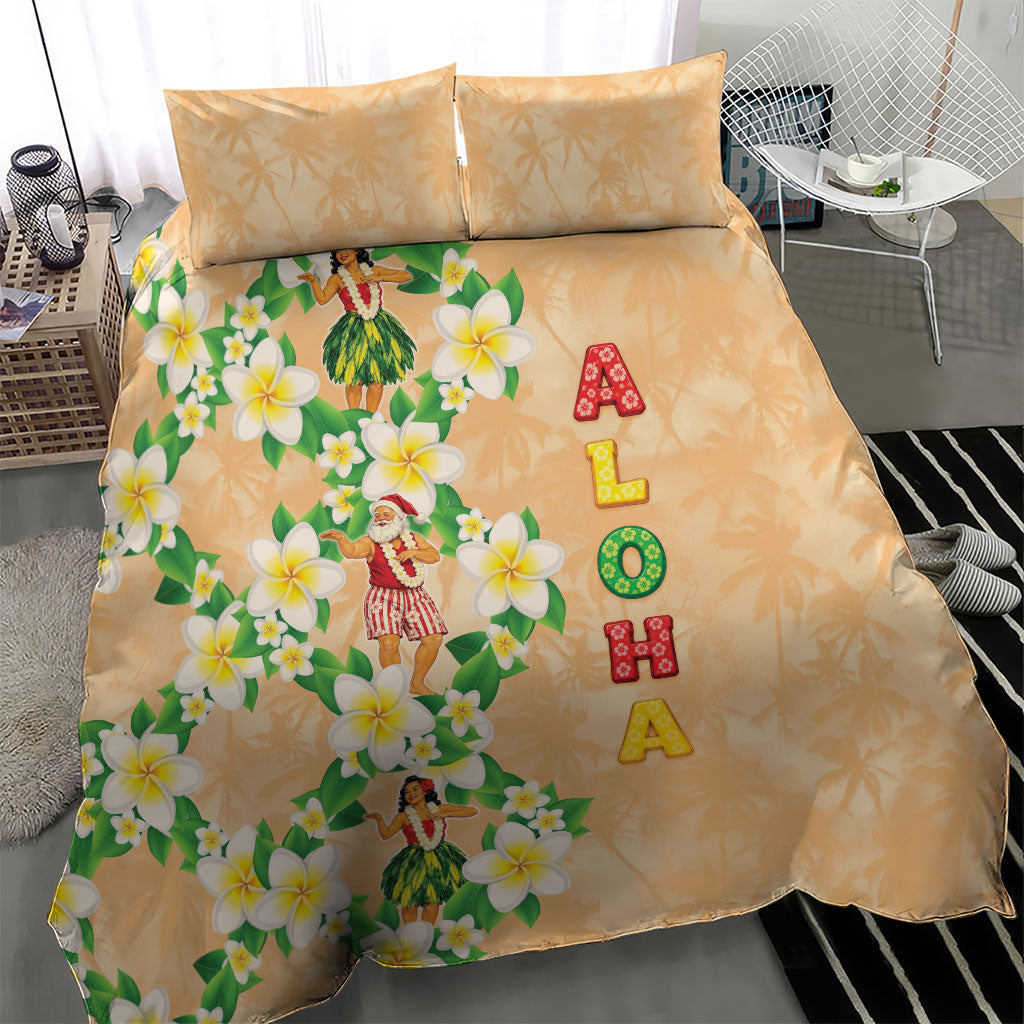 Aloha Hawaii Chilly Christmas Bedding Set Tropical Vibes