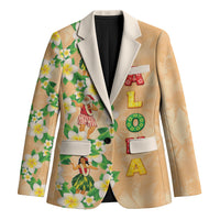 Aloha Hawaii Chilly Christmas Blazer Tropical Vibes LT05 Unisex Beige - Polynesian Pride