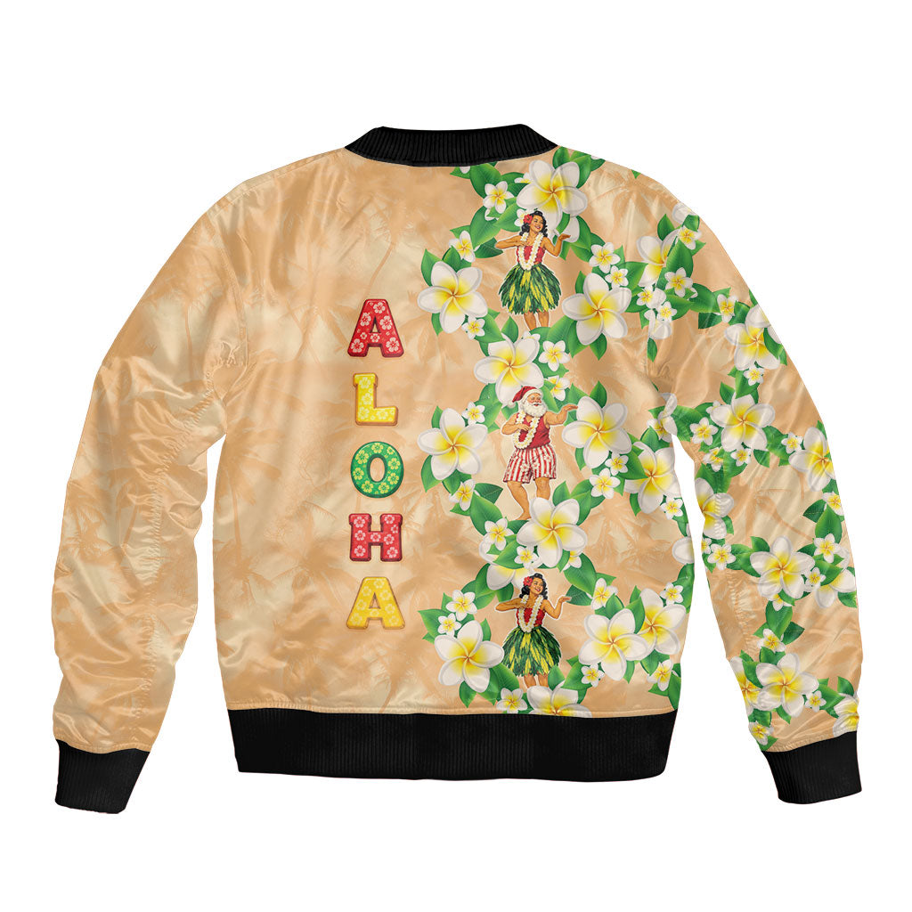 Aloha Hawaii Chilly Christmas Bomber Jacket Tropical Vibes