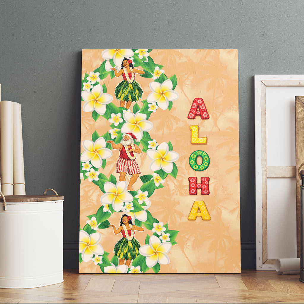 Aloha Hawaii Chilly Christmas Canvas Wall Art Tropical Vibes
