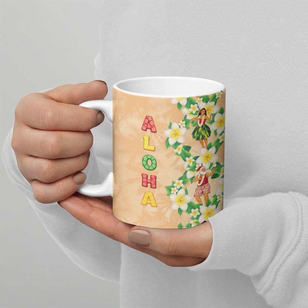 Aloha Hawaii Chilly Christmas Ceramic Mug Tropical Vibes