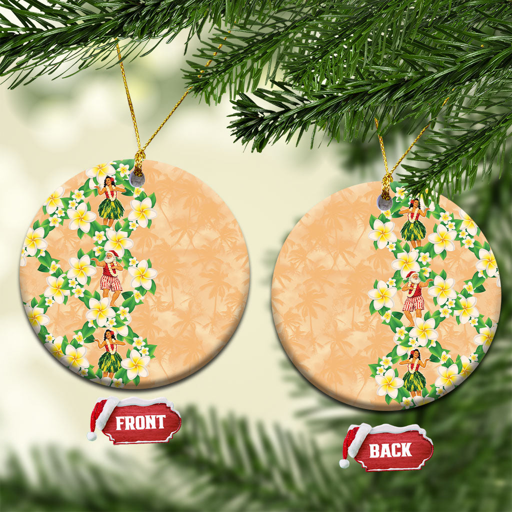 Aloha Hawaii Chilly Christmas Ceramic Ornament Tropical Vibes