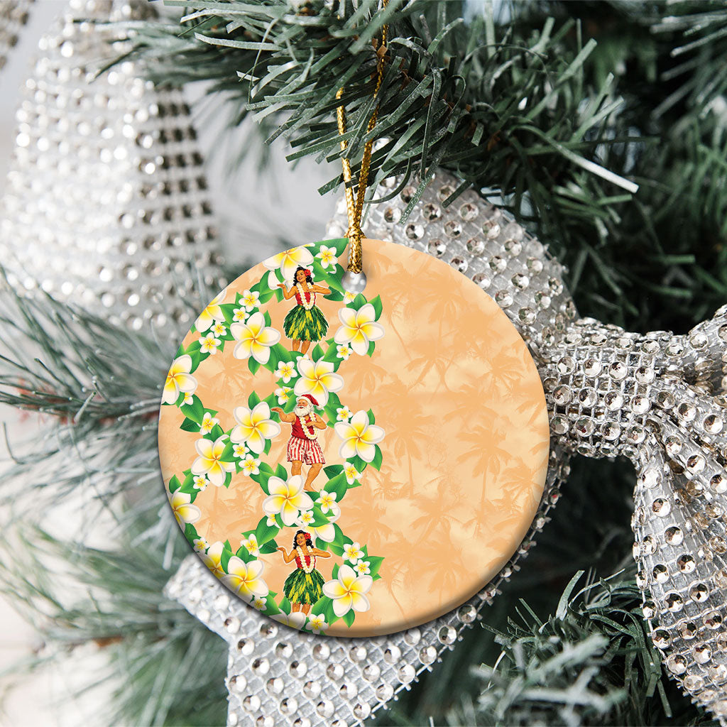Aloha Hawaii Chilly Christmas Ceramic Ornament Tropical Vibes