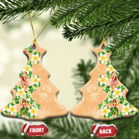 Aloha Hawaii Chilly Christmas Ceramic Ornament Tropical Vibes