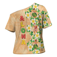 Aloha Hawaii Chilly Christmas Cross Shoulder Shirt Tropical Vibes