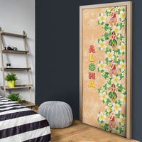 Aloha Hawaii Chilly Christmas Door Cover Tropical Vibes