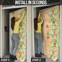 Aloha Hawaii Chilly Christmas Door Cover Tropical Vibes