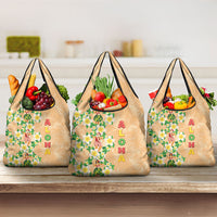Aloha Hawaii Chilly Christmas Grocery Bag Tropical Vibes
